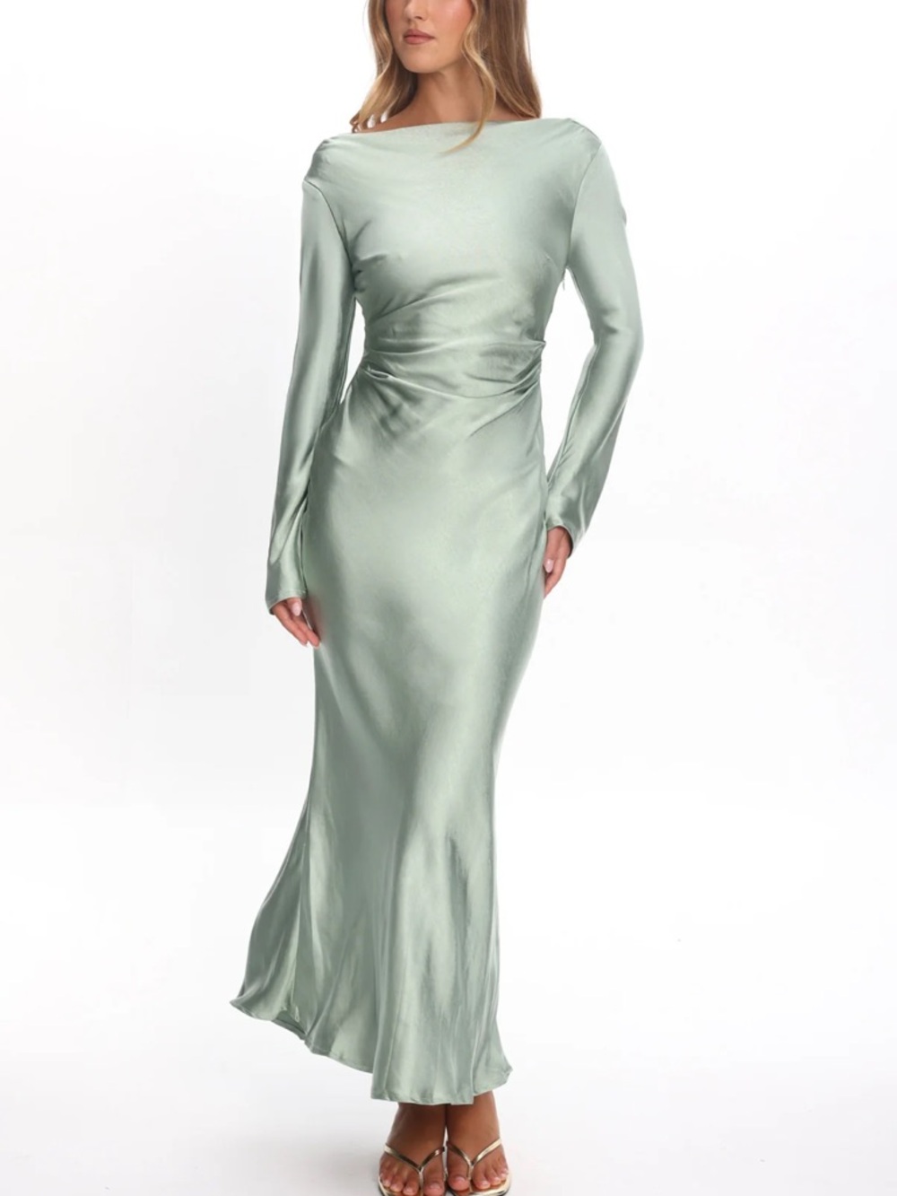 Selfie Leslie Loveland Cowl Back Midi Dress